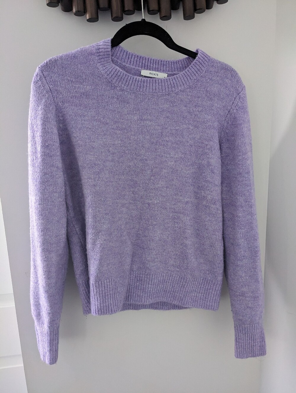 Ricki's Women's Lilac Lavender Crewneck Sweater - Size Medium